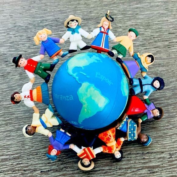 Hallmark UNICEF Globe Earth World Christmas Ornament - Picture 1 of 4